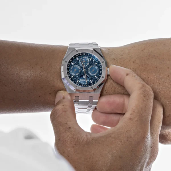 Audemars Piguet Royal Oak 26574BC.OO.1220BC.02 'John Mayer' Perpetual Calendar Blue Dial Limited Edition (2024) - Image 2