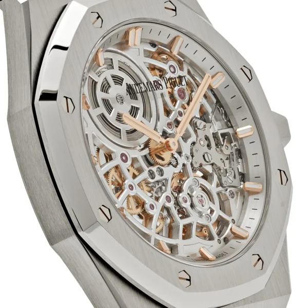 Audemars Piguet Royal Oak 16204ST.OO.1240ST.01 'Jumbo' 50th Anniversary Stainless Steel Extra-Thin Openworked (2022) - Image 5
