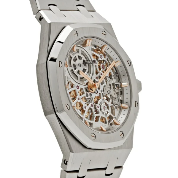 Audemars Piguet Royal Oak 16204ST.OO.1240ST.01 'Jumbo' 50th Anniversary Stainless Steel Extra-Thin Openworked (2022) - Image 3