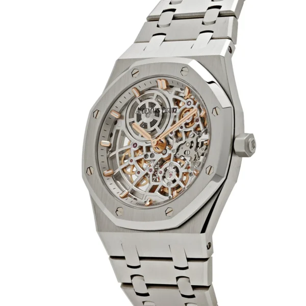 Audemars Piguet Royal Oak 16204ST.OO.1240ST.01 'Jumbo' 50th Anniversary Stainless Steel Extra-Thin Openworked (2022) - Image 4