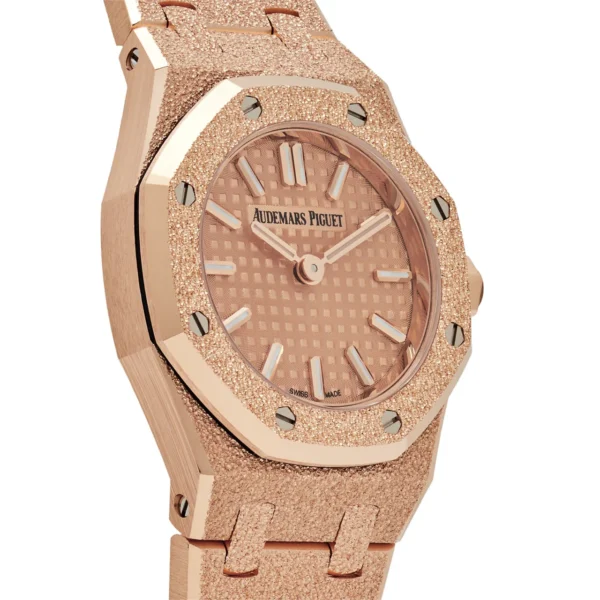 Audemars Piguet Royal Oak 67630OR.GG.1312OR.01 'Mini' Frosted Rose Gold Quartz (2024) - Image 4