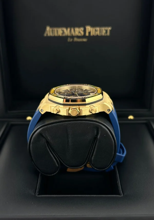 Audemars Piguet Royal Oak Offshore 26236BA.YY.D346CA.01 Yellow Gold Sapphire Dial (2023) - Image 4
