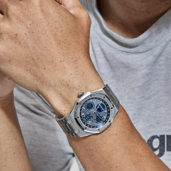 Audemars Piguet Royal Oak Perpetual Calendar 26574ST.OO.1220ST.03 Stainless Steel Blue Dial (2022) - Image 2