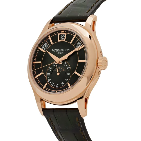 Patek Philippe Complications 5205R-011 Annual Calendar Moon Phases Rose Gold Green Dial (2022) - Image 2