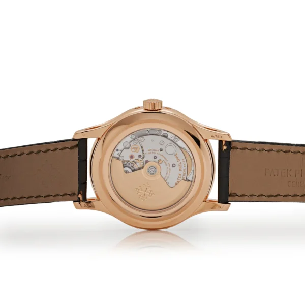 Patek Philippe Complications 5205R-011 Annual Calendar Moon Phases Rose Gold Green Dial (2022) - Image 5