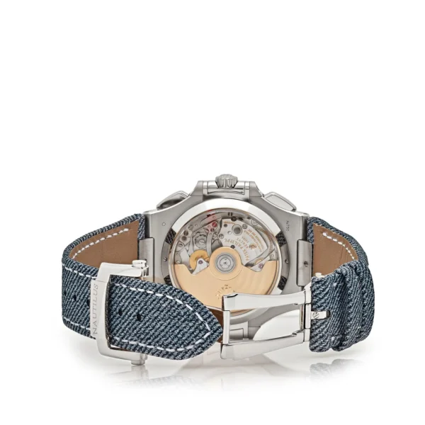 Patek Philippe Nautilus 5980/60G-001 Flyback Chronograph White Gold Blue-Gray Dial (2024) - Image 6