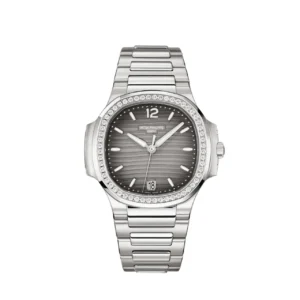 Patek Philippe Nautilus 7118/1200A-011 Ladies' Stainless Steel Gray Dial Diamond Bezel (2023)