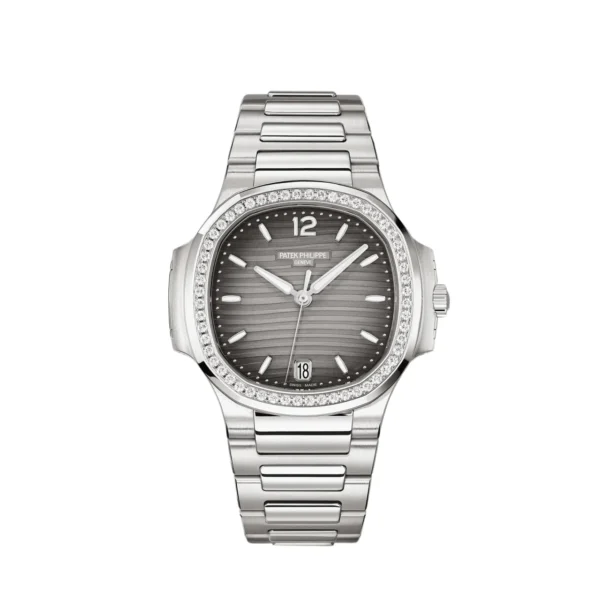 Patek Philippe Nautilus 7118/1200A-011 Ladies' Stainless Steel Gray Dial Diamond Bezel (2023)