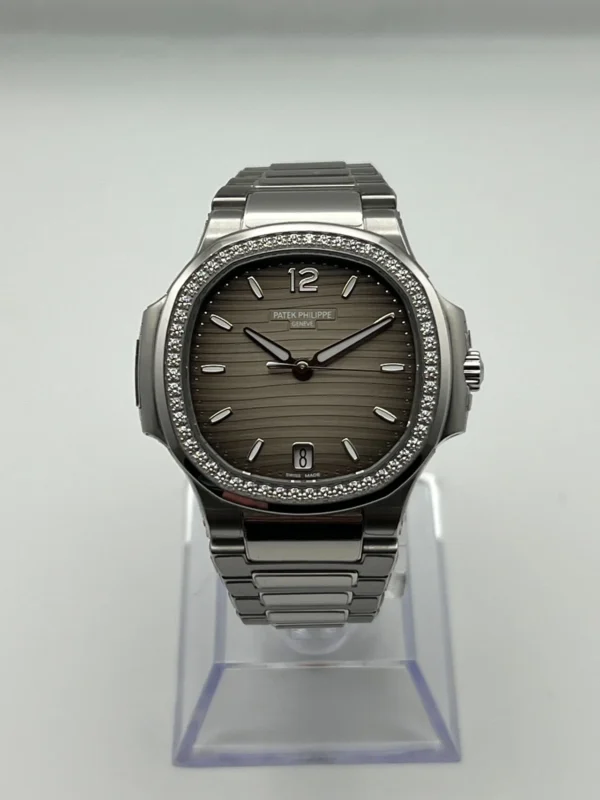 Patek Philippe Nautilus 7118/1200A-011 Ladies' Stainless Steel Gray Dial Diamond Bezel (2023) - Image 3