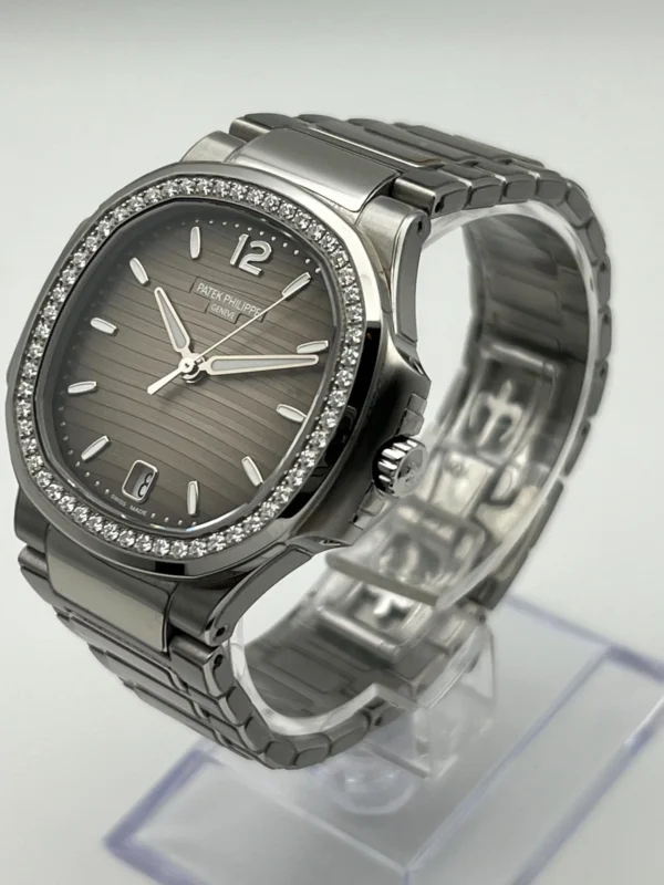 Patek Philippe Nautilus 7118/1200A-011 Ladies' Stainless Steel Gray Dial Diamond Bezel (2023) - Image 5