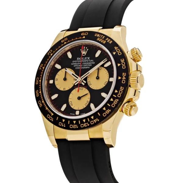 Rolex Daytona 116518LN 'Paul Newman' Yellow Gold Black Dial - Image 2
