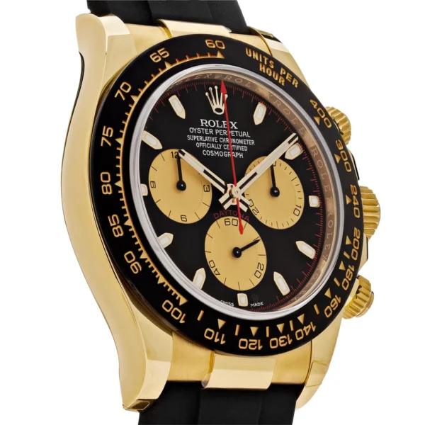 Rolex Daytona 116518LN 'Paul Newman' Yellow Gold Black Dial - Image 3
