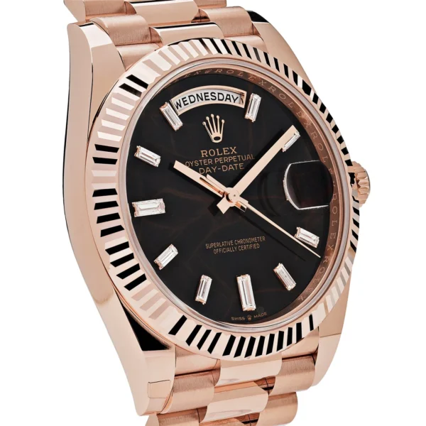 Rolex Day-Date 228235 Rose Gold Eisenkiesel Diamond Dial - Image 2
