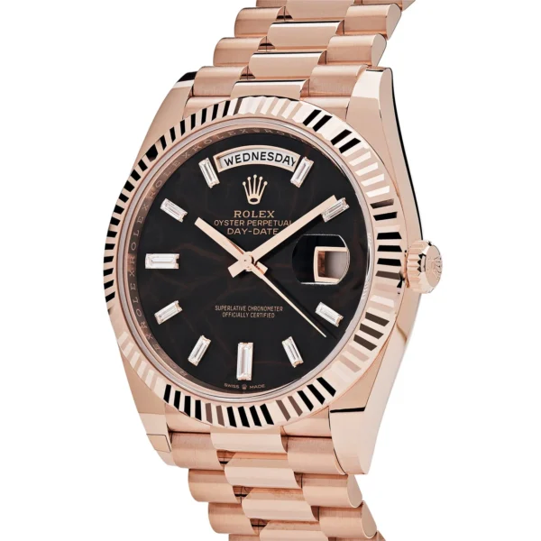 Rolex Day-Date 228235 Rose Gold Eisenkiesel Diamond Dial - Image 3