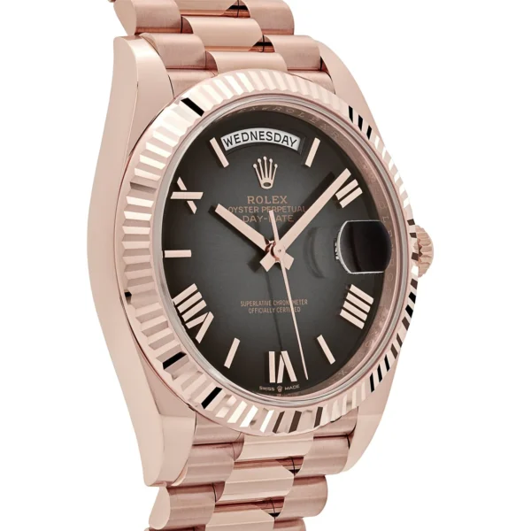 Rolex Day-Date 228235 Rose Gold Slate Ombré Dial - Image 3
