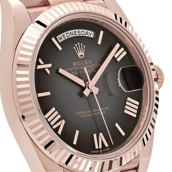 Rolex Day-Date 228235 Rose Gold Slate Ombré Dial - Image 5