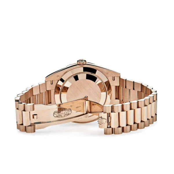 Rolex Day-Date 228345RBR Rose Gold Eisenkiesel Dial Diamond Bezel - Image 4