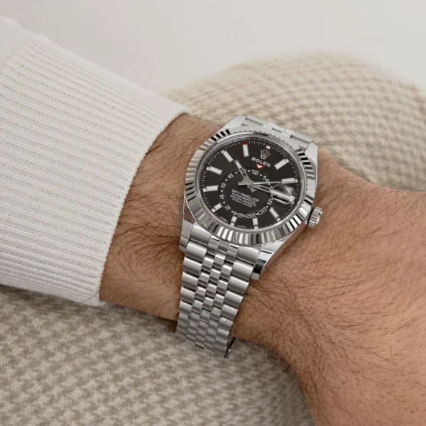 Rolex Sky-Dweller Steel & White Gold Black Dial Jubilee 326934 (2023) Luxury Watch Rolex Sky-Dweller Steel & White Gold Black Dial Jubilee 326934 (2022) Wrist Aficionado Luxury Watch Rolex Sky-Dweller Steel & White Gold Black Dial Jubilee 326934 (2022) Wrist Aficionado Luxury Watch Rolex Sky-Dweller Steel & White Gold Black Dial Jubilee 326934 (2022) Wrist Aficionado Luxury Watch Rolex Sky-Dweller Steel & White Gold Black Dial Jubilee 326934 (2022) Wrist Aficionado Luxury Watch Rolex Sky-Dweller Steel & White Gold Black Dial Jubilee 326934 (2022) Wrist Aficionado Luxury Watch Rolex Sky-Dweller Steel & White Gold Black Dial Jubilee 326934 (2022) Wrist Aficionado Luxury Watch Rolex Sky-Dweller Steel & White Gold Black Dial Jubilee 326934 (2022) Wrist Aficionado Rolex Sky-Dweller 326934 Stainless Steel Black Dial Jubilee (2023) - Image 2