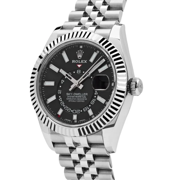 Rolex Sky-Dweller Steel & White Gold Black Dial Jubilee 326934 (2023) Luxury Watch Rolex Sky-Dweller Steel & White Gold Black Dial Jubilee 326934 (2022) Wrist Aficionado Luxury Watch Rolex Sky-Dweller Steel & White Gold Black Dial Jubilee 326934 (2022) Wrist Aficionado Luxury Watch Rolex Sky-Dweller Steel & White Gold Black Dial Jubilee 326934 (2022) Wrist Aficionado Luxury Watch Rolex Sky-Dweller Steel & White Gold Black Dial Jubilee 326934 (2022) Wrist Aficionado Luxury Watch Rolex Sky-Dweller Steel & White Gold Black Dial Jubilee 326934 (2022) Wrist Aficionado Luxury Watch Rolex Sky-Dweller Steel & White Gold Black Dial Jubilee 326934 (2022) Wrist Aficionado Luxury Watch Rolex Sky-Dweller Steel & White Gold Black Dial Jubilee 326934 (2022) Wrist Aficionado Rolex Sky-Dweller 326934 Stainless Steel Black Dial Jubilee (2023) - Image 3