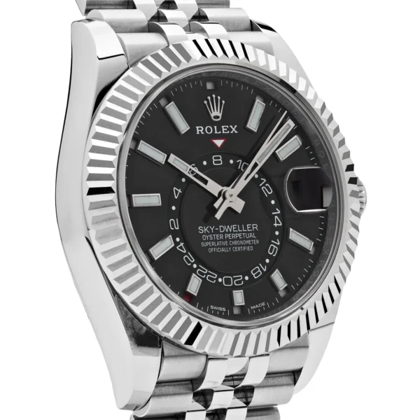 Rolex Sky-Dweller Steel & White Gold Black Dial Jubilee 326934 (2023) Luxury Watch Rolex Sky-Dweller Steel & White Gold Black Dial Jubilee 326934 (2022) Wrist Aficionado Luxury Watch Rolex Sky-Dweller Steel & White Gold Black Dial Jubilee 326934 (2022) Wrist Aficionado Luxury Watch Rolex Sky-Dweller Steel & White Gold Black Dial Jubilee 326934 (2022) Wrist Aficionado Luxury Watch Rolex Sky-Dweller Steel & White Gold Black Dial Jubilee 326934 (2022) Wrist Aficionado Luxury Watch Rolex Sky-Dweller Steel & White Gold Black Dial Jubilee 326934 (2022) Wrist Aficionado Luxury Watch Rolex Sky-Dweller Steel & White Gold Black Dial Jubilee 326934 (2022) Wrist Aficionado Luxury Watch Rolex Sky-Dweller Steel & White Gold Black Dial Jubilee 326934 (2022) Wrist Aficionado Rolex Sky-Dweller 326934 Stainless Steel Black Dial Jubilee (2023) - Image 4
