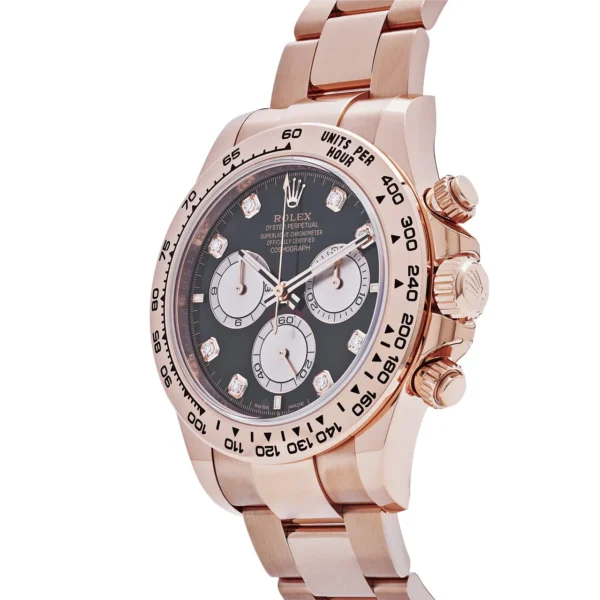 Rolex Daytona Cosmograph 126505 Rose Gold Black Diamond Dial (2024) - Image 3