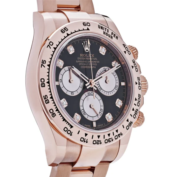 Rolex Daytona Cosmograph 126505 Rose Gold Black Diamond Dial (2024) - Image 5