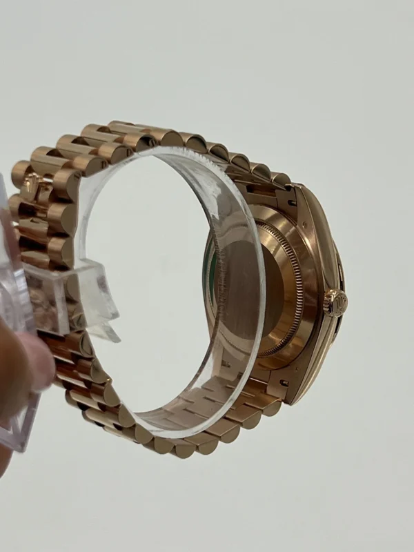 Rolex Day-Date 228345RBR Rose Gold Diamond Bezel Diamond-Paved Dial - Image 5
