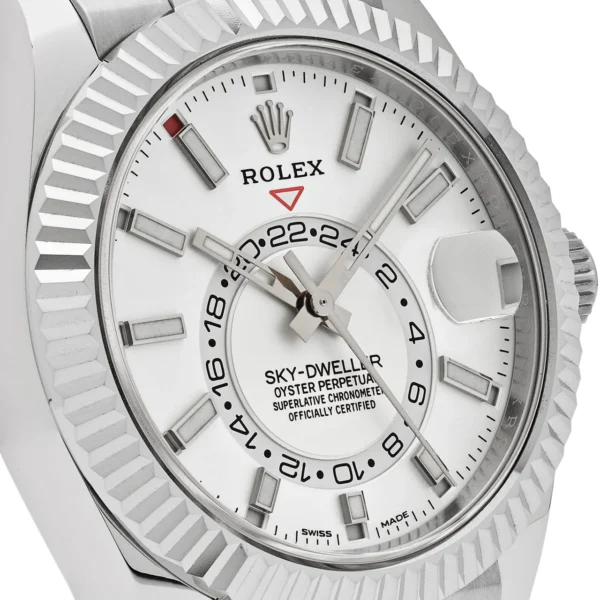 Rolex Sky-Dweller 326934 Stainless Steel White Dial Jubilee - Image 5