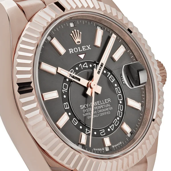 Rolex Sky-Dweller 336935 Everose Gold Slate Dial Jubilee - Image 5