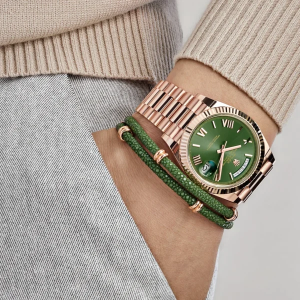 Rolex Day-Date 228235 Rose Gold Olive Green Dial (2023) - Image 2
