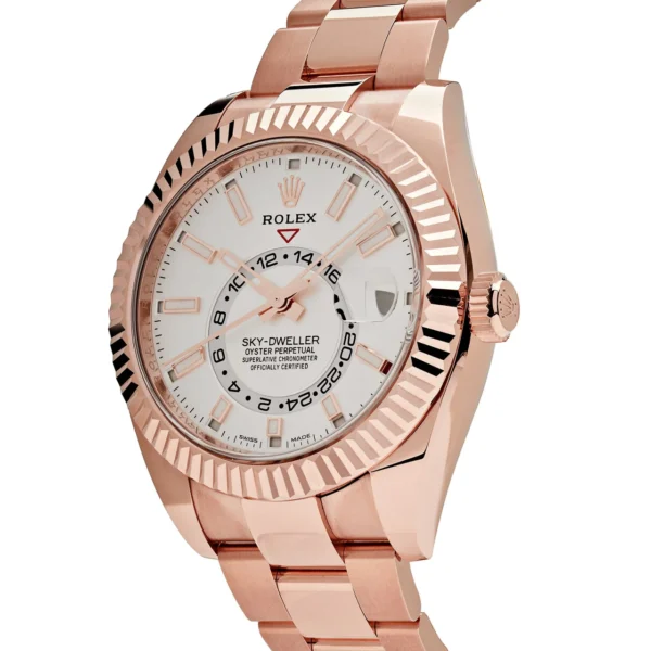 Rolex Sky-Dweller 326935 Rose Gold White Dial - Image 3