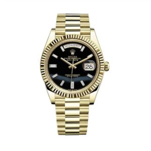 Rolex Day-Date 228238 Yellow Gold Black Onyx Dial