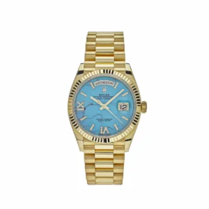 Rolex Day-Date 128238 Yellow Gold Turquoise Diamond Dial (2024)